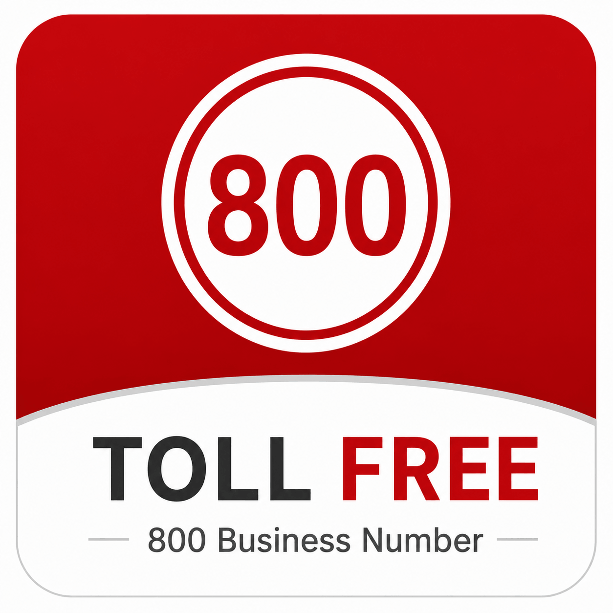 Toll-free 800 business phone number service for professional business communications and nationwide customer access.