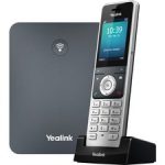 Yealink W76P cordless DECT IP phone system with base station and W56H handset for business VoIP