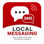 Local Messaging SMS and MMS service for business phone numbers